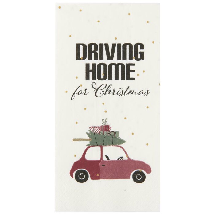 Ib Laursen Driving home for christmas servetit 16 kpl/pkt 40 x 40 cm