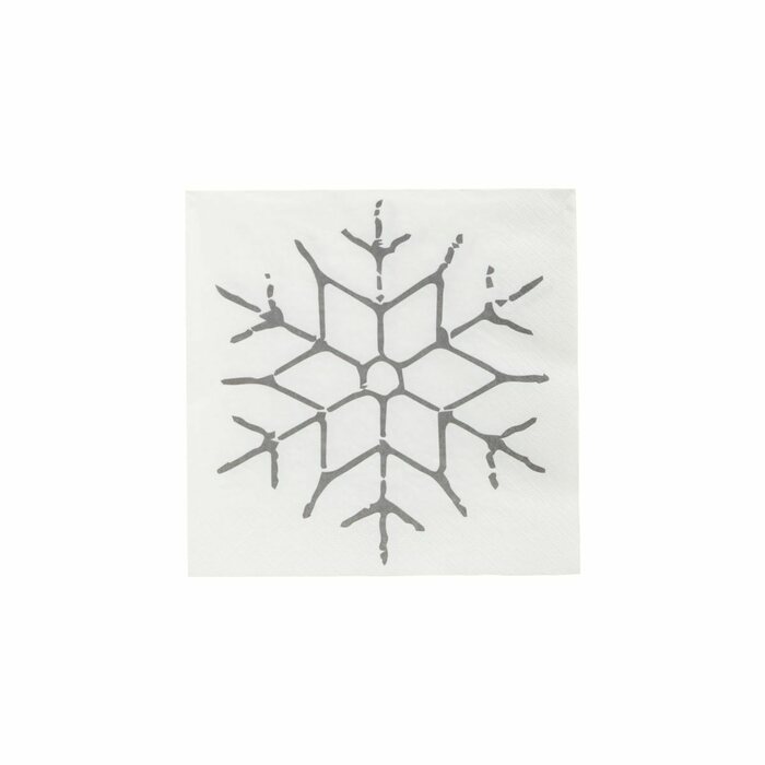 House Doctor Snowflake-servetit 20 x 20, 40 kpl/pkt