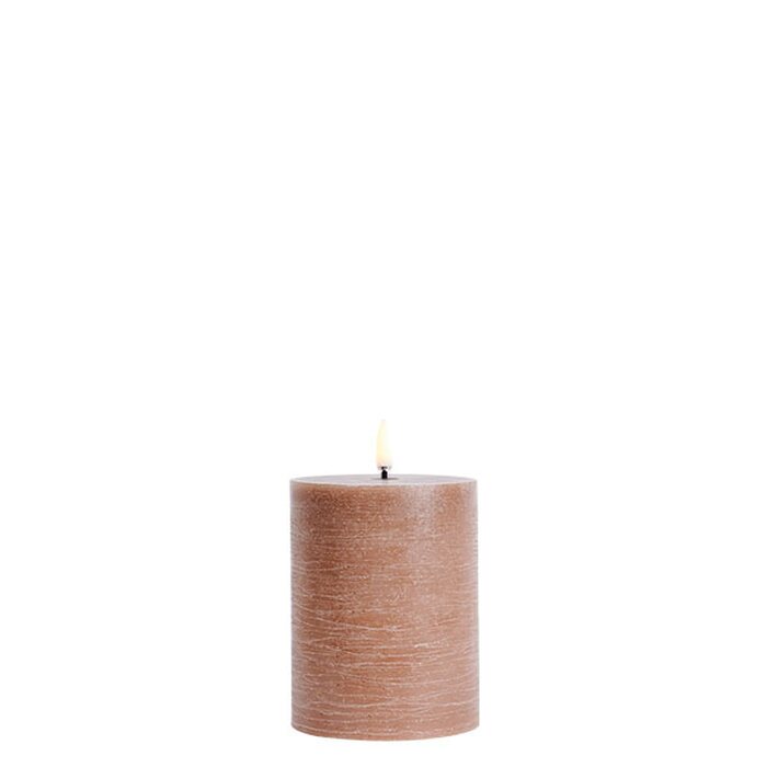 Uyuni Led-kynttilä rustiikki 7,8 x 10 cm, caramel