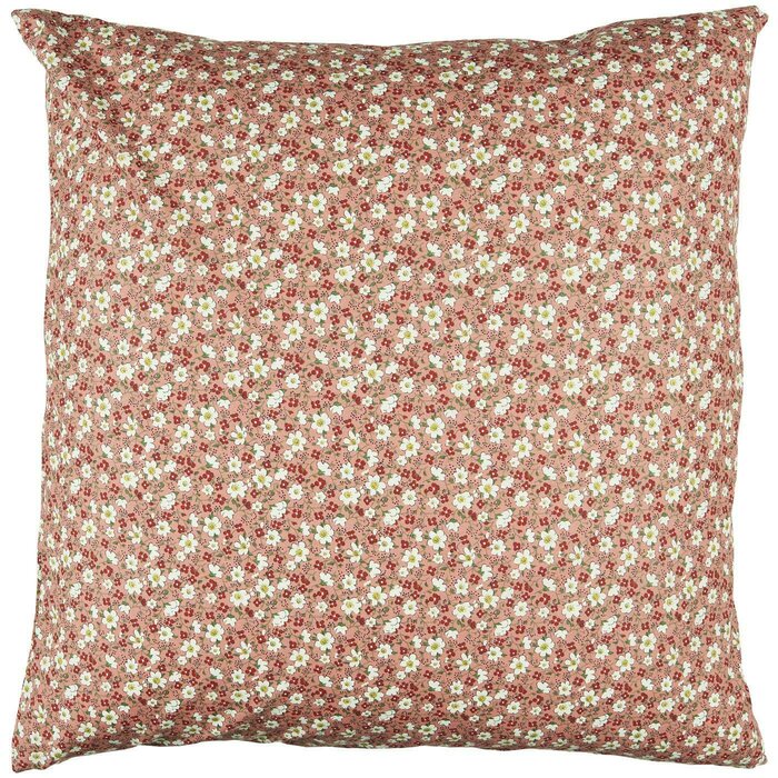 Ib Laursen kukkakuvioinen tyynynpäällinen 60 x 60 cm, ruusunpun./valk./pun.