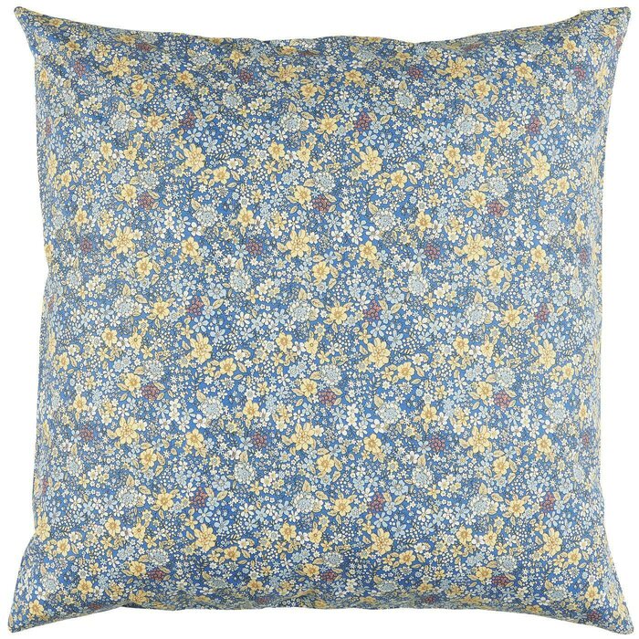 Ib Laursen kukkakuvioinen tyynynpäällinen 60 x 60 cm, sin./kelt./valk.