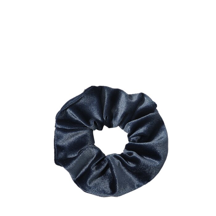 Velvet scrunchie, vintage sininen