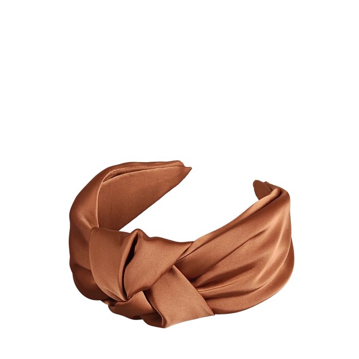 Joelle satin hiuspanta, terracotta