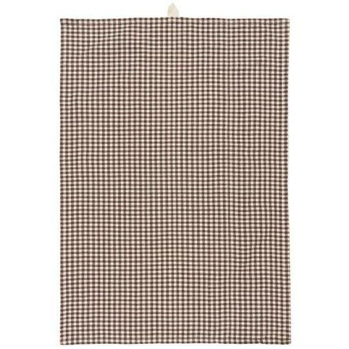 Ib Laursen Kitchen towel Victor 50 x 70 cm, off-white/brown