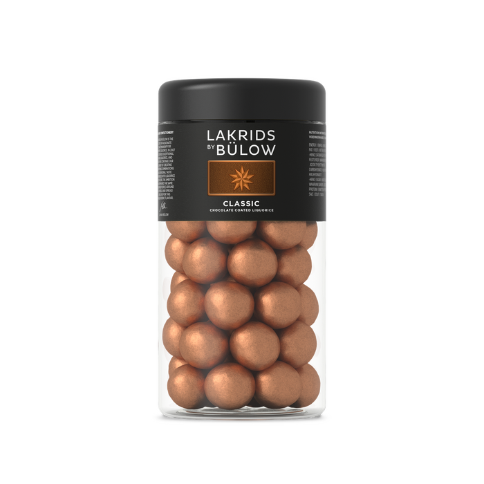 Lakrids By Bulow Classic suklaakuorrutteinen salty caramel lakritsi 295 g, regular