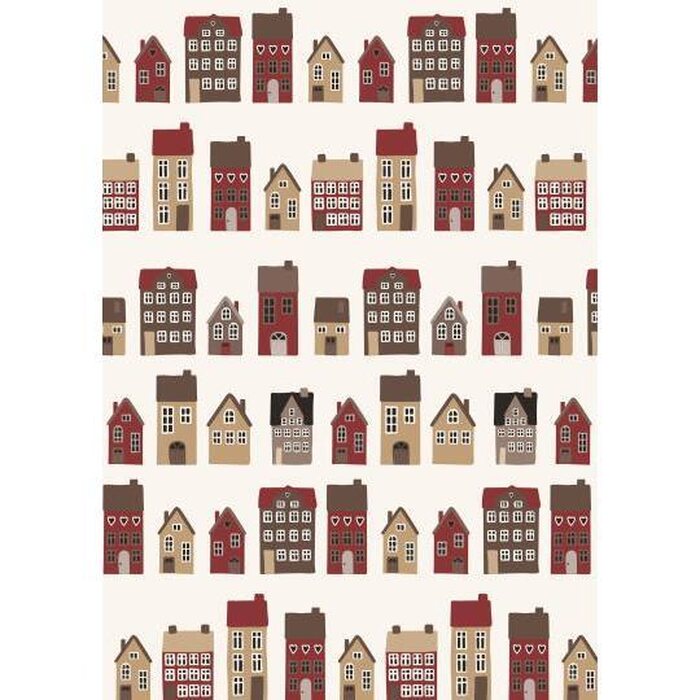 Ib Laursen Christmas town lahjapaperi 52,5 cm x 5 m
