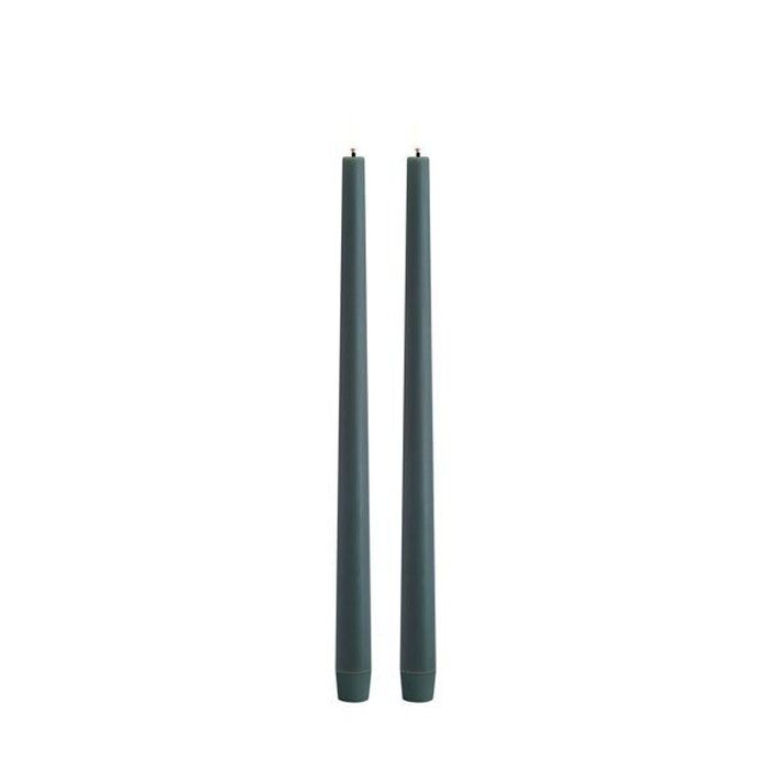 Uyuni Led-kruunukynttilä slim 32 cm 2 kpl/pkt, pine green