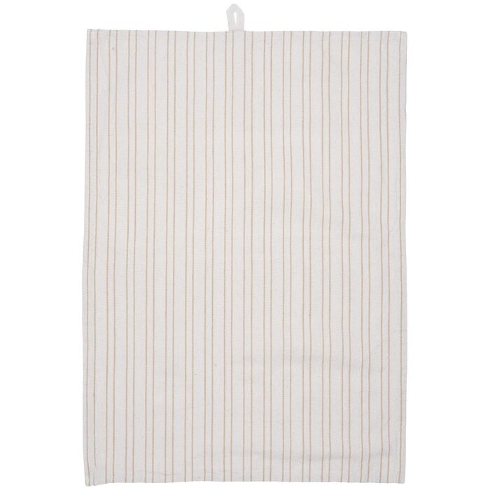 Ib Laursen Kitchen towel Liam 50 x 70 cm, off white/brown