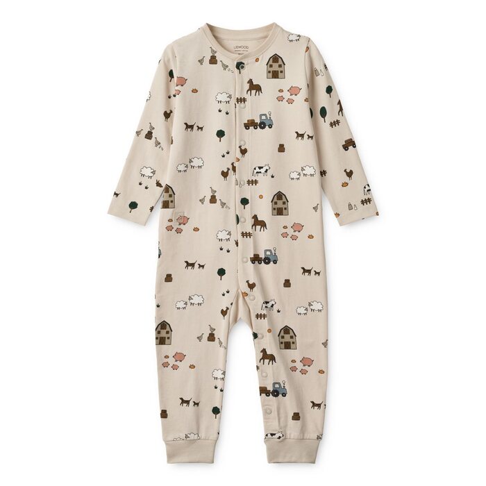 Liewood Birk pyjamahaalari 56-86cm, Farm / Sandy