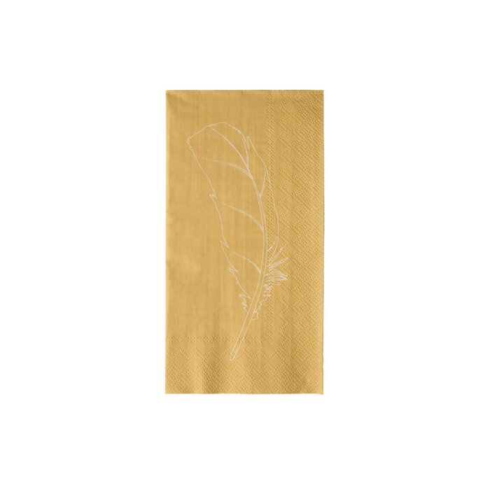 Storefactory Fjäder yellow papernapkin