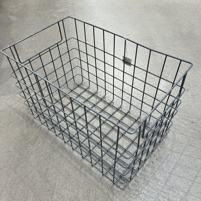 Ib Laursen Metal basket 20 x 20 x 23 cm, Addit, Grey