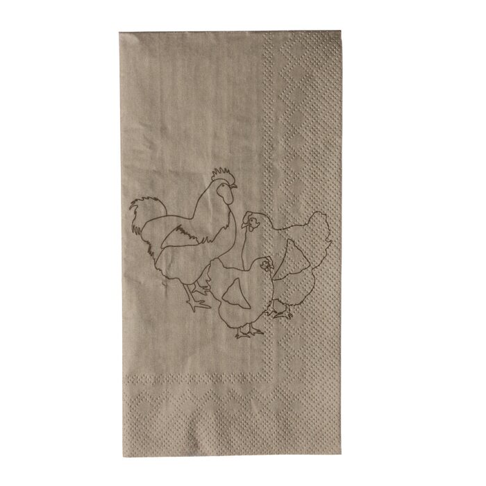 Storefactory Höna grupp paper napkins nature