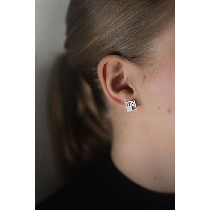 Littlebit Design Haukilahti stud earrings size S, 10 mm