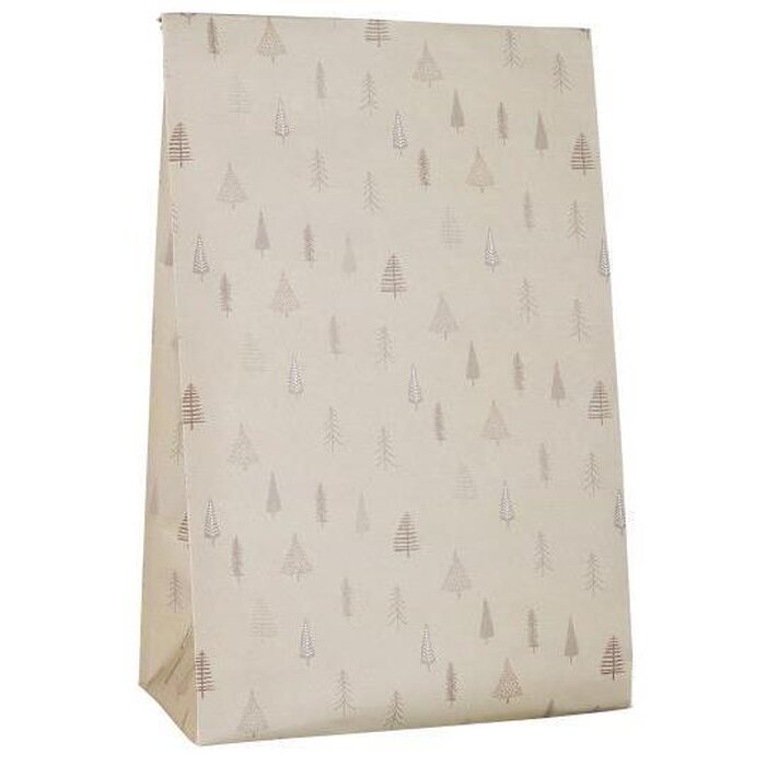 Ib Laursen Gift bag Christmas trees M 18x28,5x10 cm