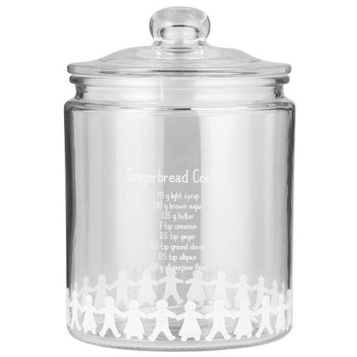 Ib Laursen Glass jar gingerbread couples and recipe 1,9 l