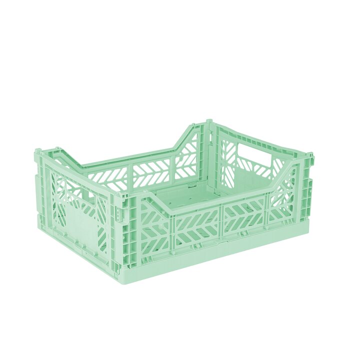 Aykasa Midi stackable crate, warm mint