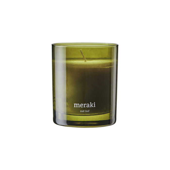 Meraki Scented candle, Oud leaf