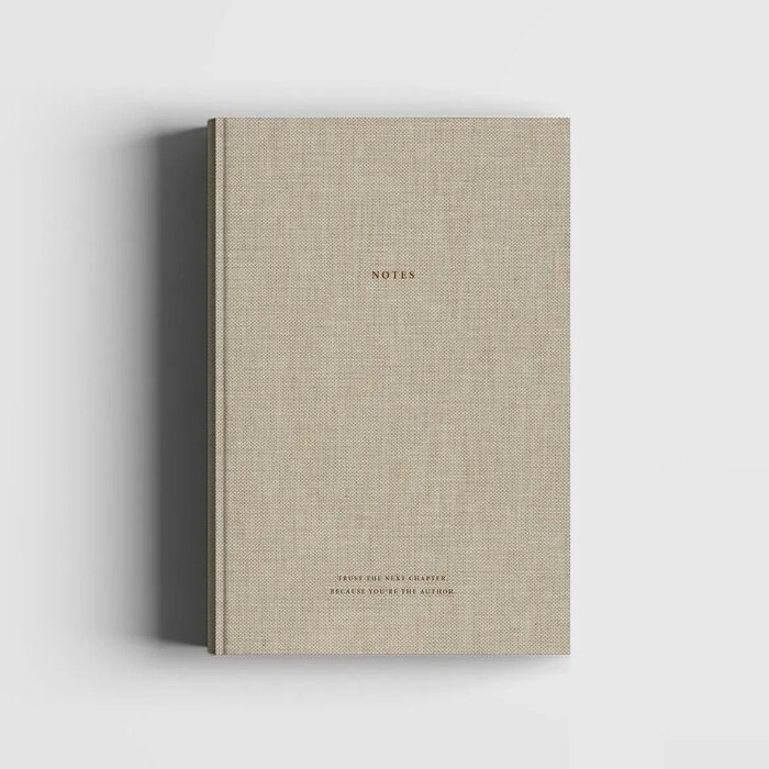 Cozy Publishing Natural linen & golden notebook, linen