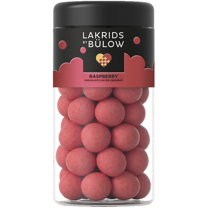 Lakrids By Bulow Crispy raspberry suklaakuorrutteinen lakritsi 295 g, regular