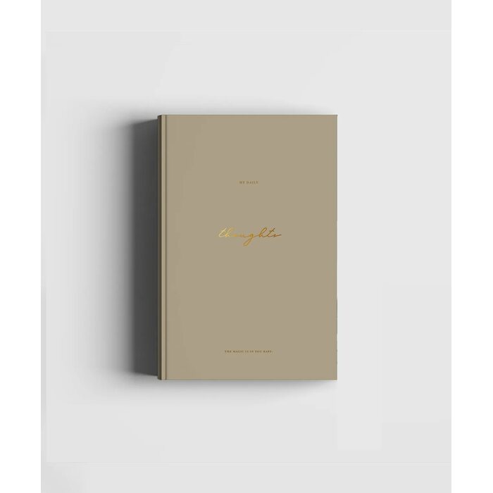 Cozy Publishing My Daily Thoughts, The Magic is in You notebook, soft touch beige