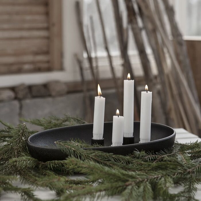 Storefactory Gullholmen black candle stick 33 x 22 x 6 cm