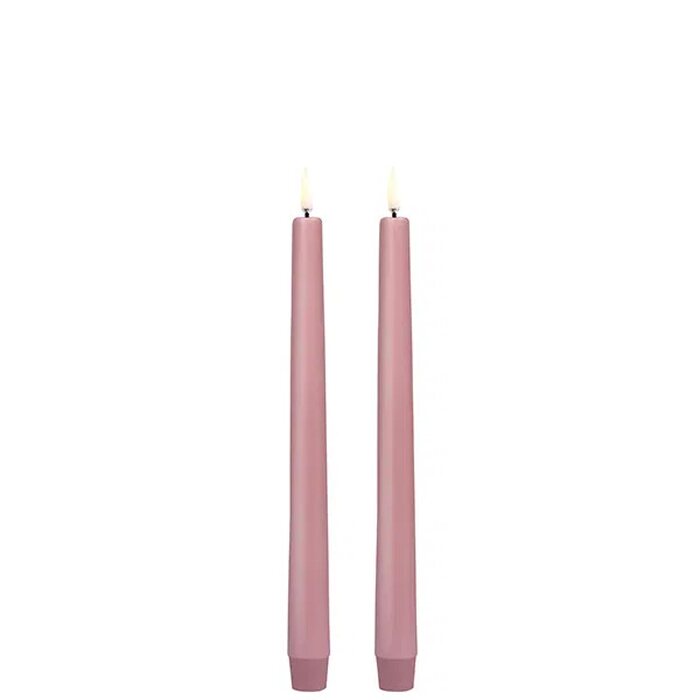 Uyuni Led-kruunukynttilä 25 cm 2 kpl/pkt, dusty rose