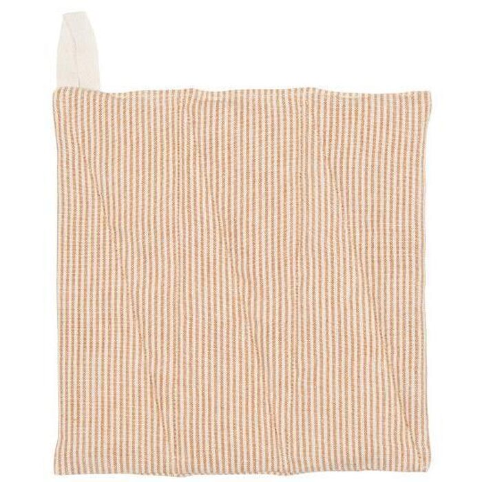 Ib Laursen Mathilde pot holder 20 x 21,5 cm, cinnamon/white