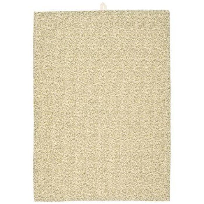 Ib Laursen Petra kitchen towel 50 x 70 cm, green/off white