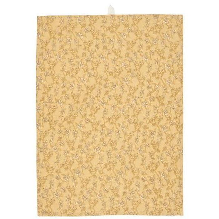 Ib Laursen Filippa kitchen towel 50 x 70 cm, yellow/sand/off-white