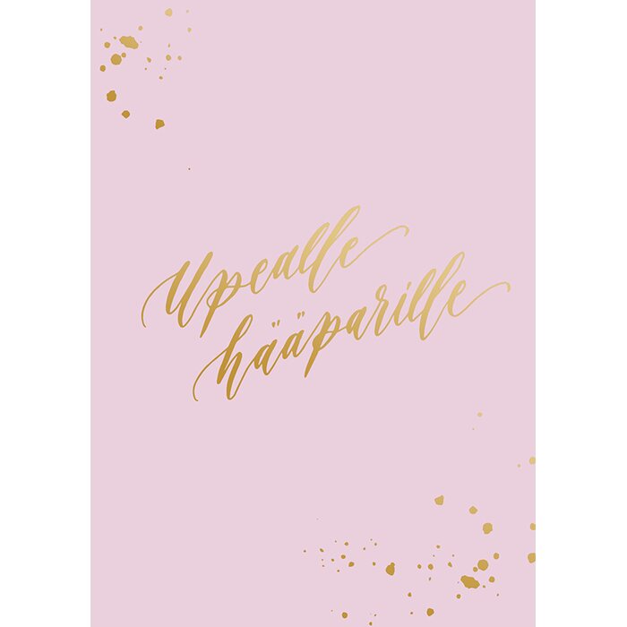 Kalligrafiastudio 2-osainen upealle hääparille kortti