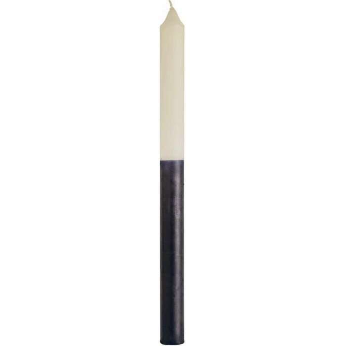 Madam Stoltz 2-värinen kruunukynttilä 29,5 cm, luonnonvalkoinen/musta
